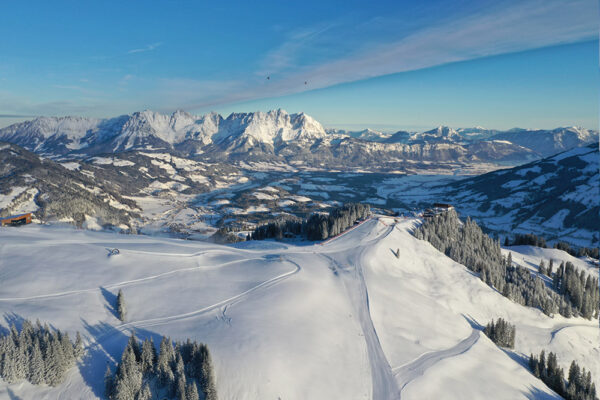 Hahnenkamm mit Wilder Kaiser