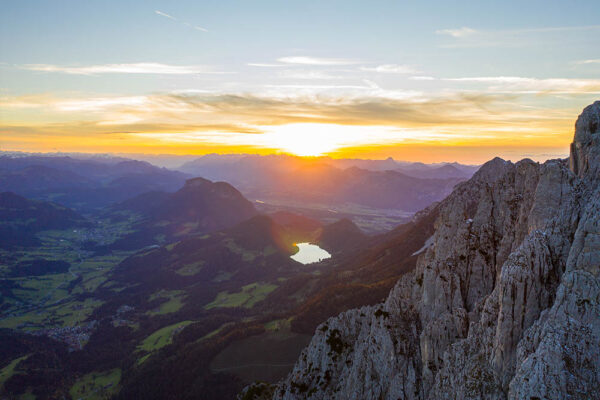 Wilder Kaiser mit Hintersteinersee